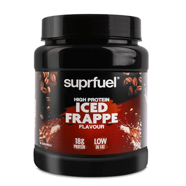 SUPRFUEL - HIGH PROTEIN ICED FRAPPE Box in black colour